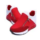 2018 Running Hiking Thick Bottom Platform Wedges Shoes Woman sports Sneakers Spring Autumn Fashion Ladies black students shoes