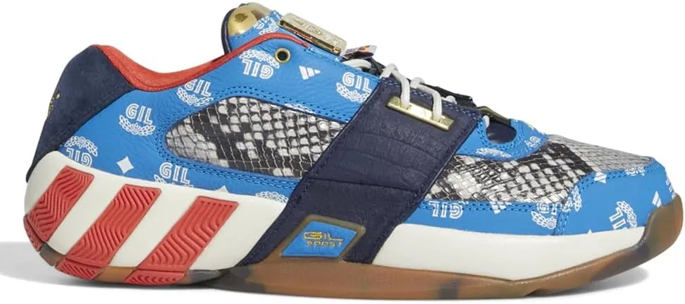 adidas Mens Agent Gil Zero Restomod USA Basketball Shoes, White Red Blue