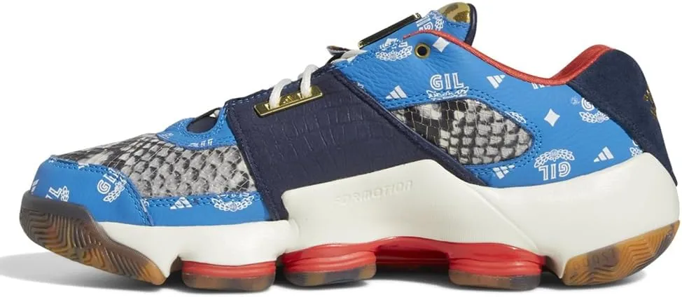 adidas Mens Agent Gil Zero Restomod USA Basketball Shoes, White Red Blue