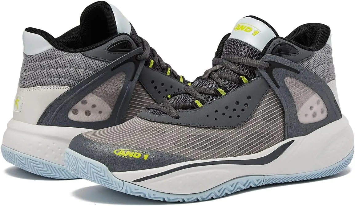AND1 Turnaround Men??s Basketball Shoes, Indoor or Outdoor Basketball Sneakers for Men, Street or Court, Sizes 7-16