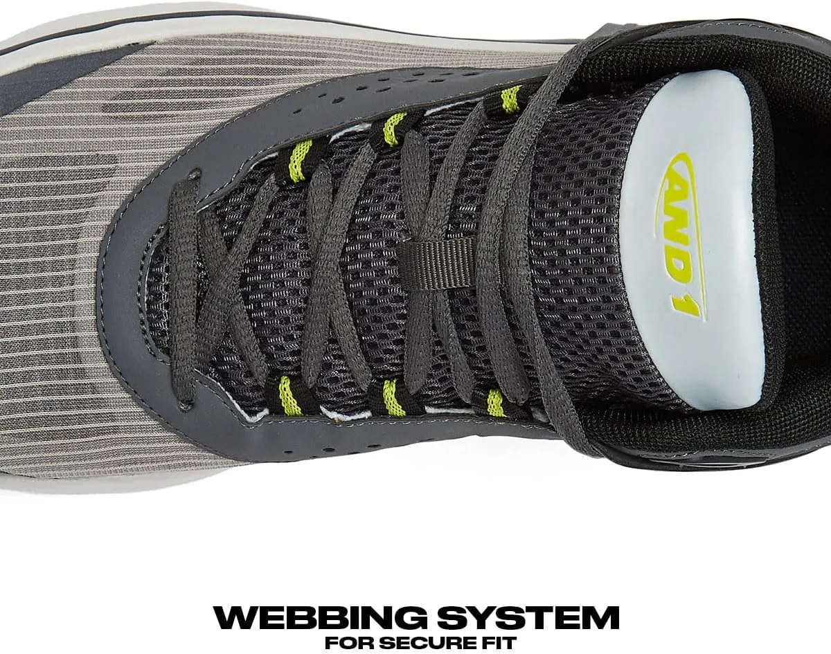 AND1 Turnaround Men??s Basketball Shoes, Indoor or Outdoor Basketball Sneakers for Men, Street or Court, Sizes 7-16