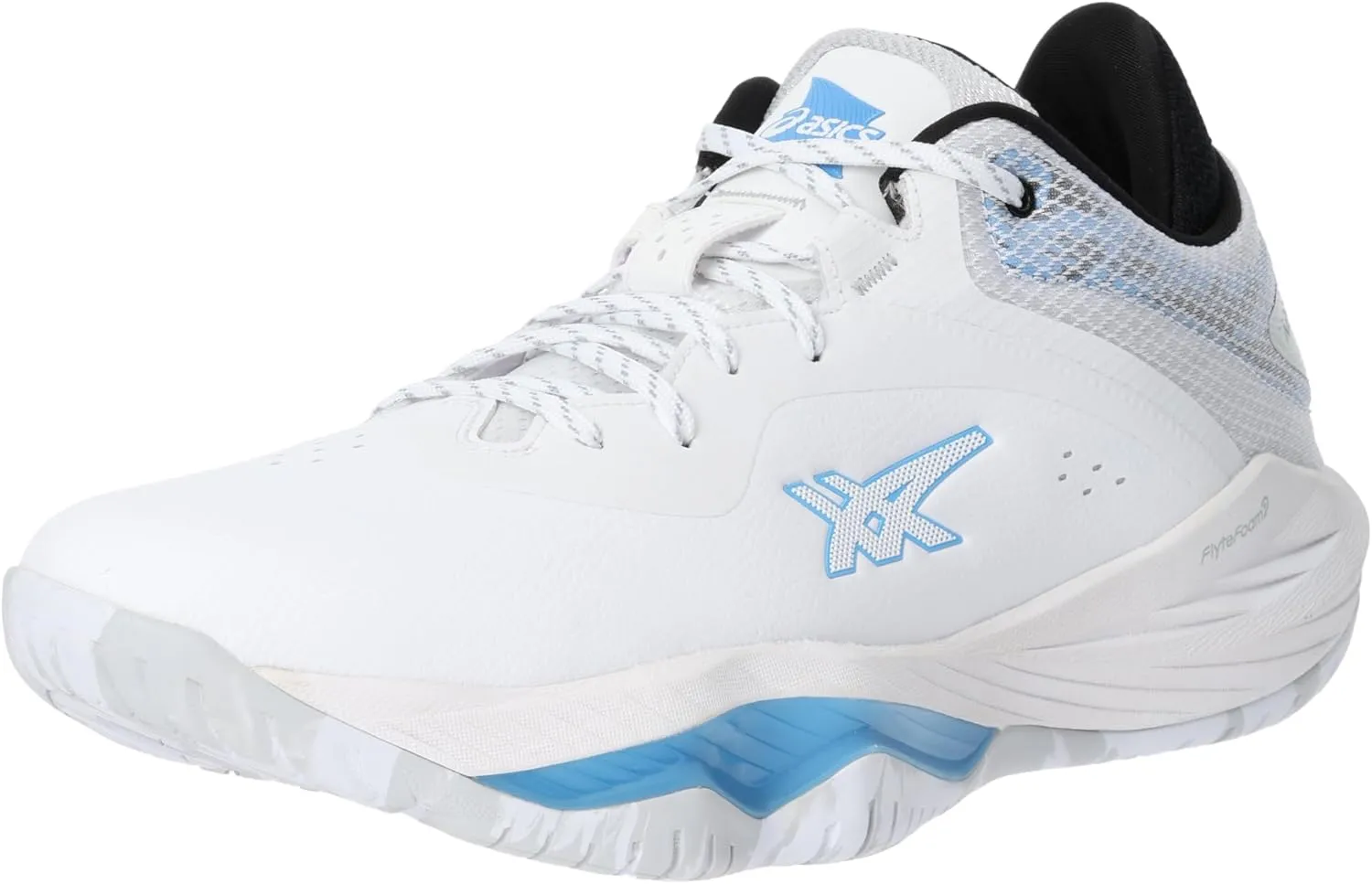 ASICS NOVA Surge Low Men's Basketball Shoes, 102 (White/Water Cape), 28.0 cm 2E