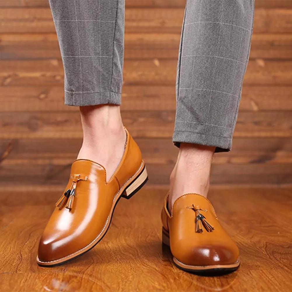 Asifn Large Size Loafer Shoes for Men Fashionable Business Leather Shoes Casual Shoes Walking Shoes Boat Shoes