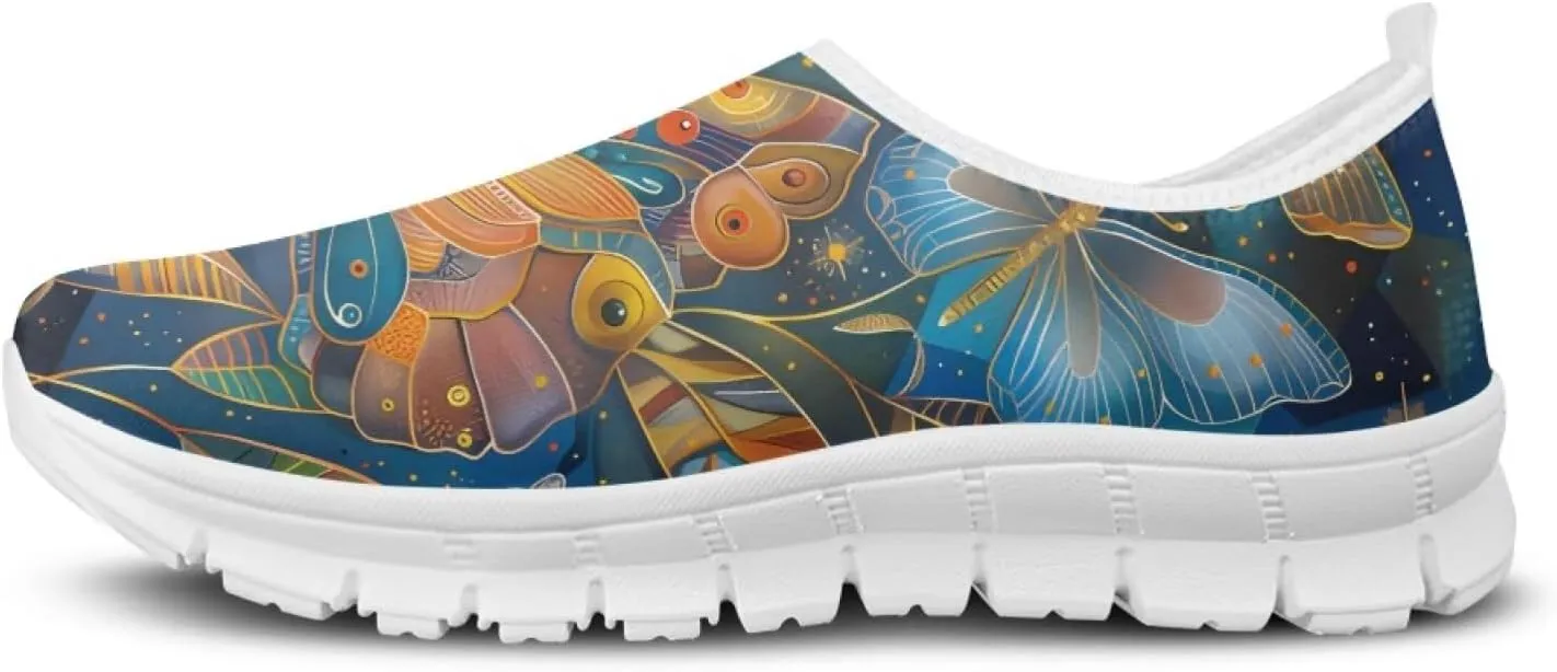 Butterfly Loafers for Women Casual Dress Work Shoes Slip-On Business Work Outdoor Sneaker