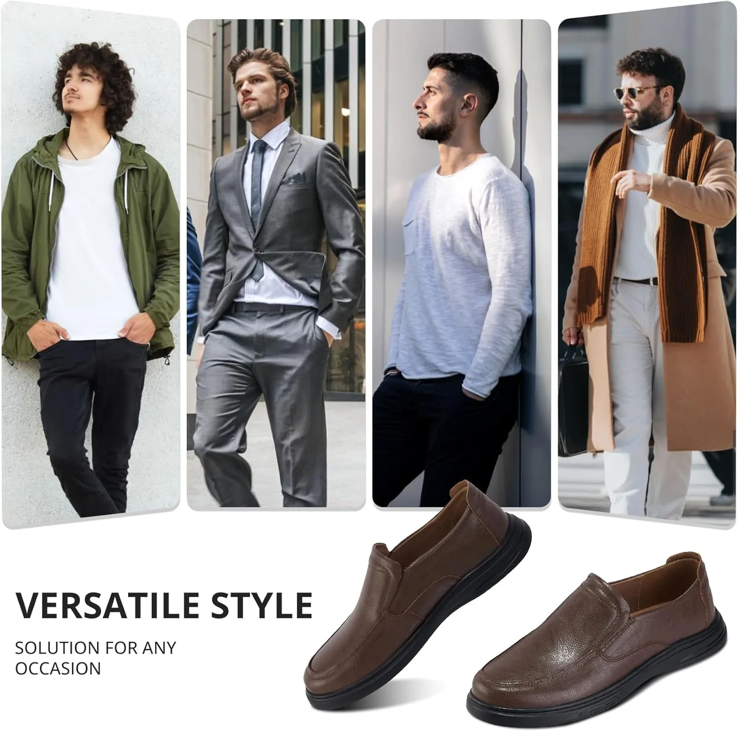 CAMEL CROWN Mens Loafers Slip On Dress Shoes Loafers for Men Casual Shoes for Businiess, Walking, Driving