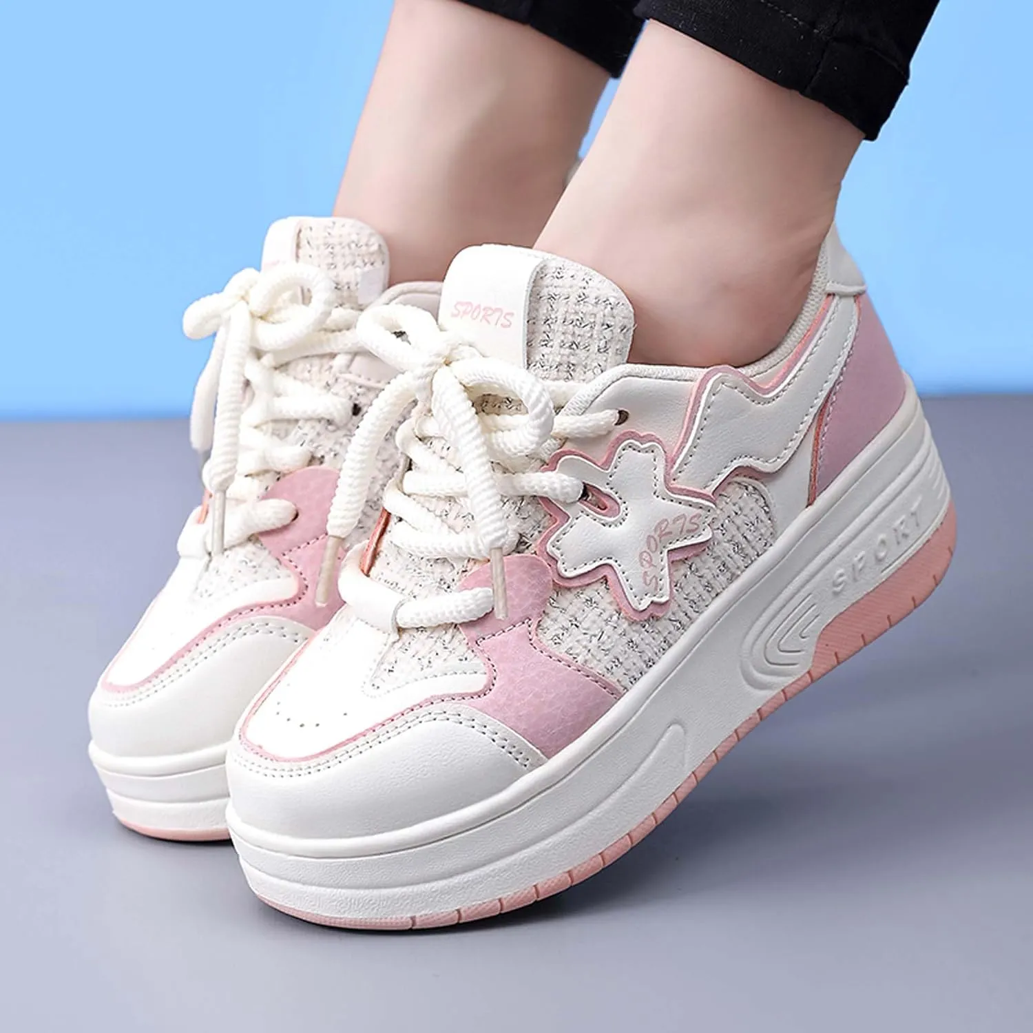 Children's Roller Skates Boys Girls Roller Shoes Sneakers Fashion Two Wheel Outdoor Walking Shoes Boys Girls Beginner Gift
