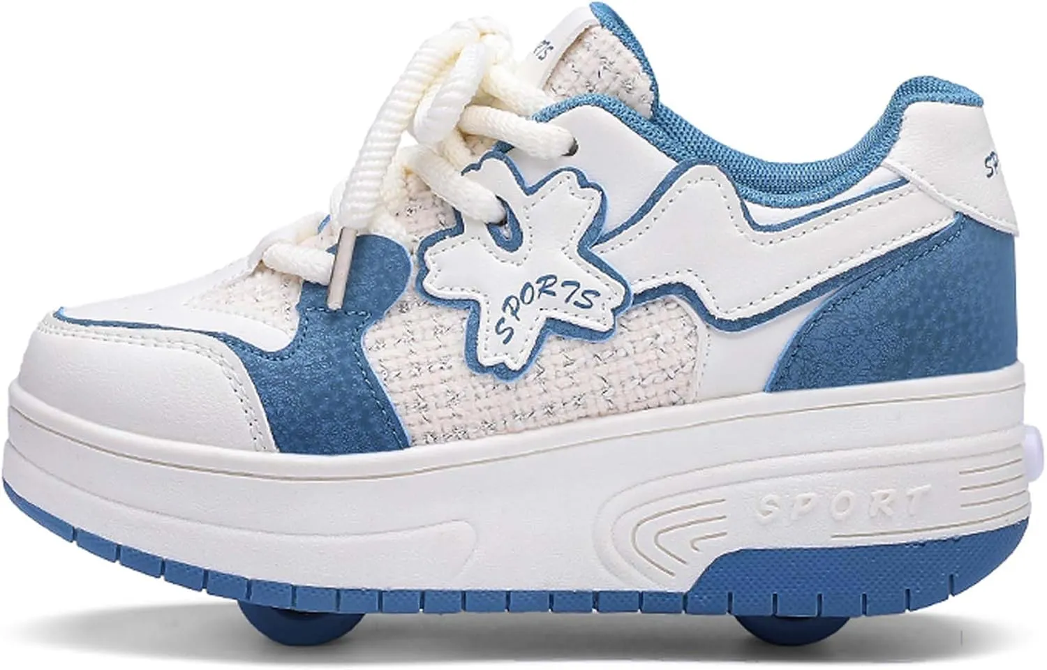 Children's Roller Skates Boys Girls Roller Shoes Sneakers Fashion Two Wheel Outdoor Walking Shoes Boys Girls Beginner Gift