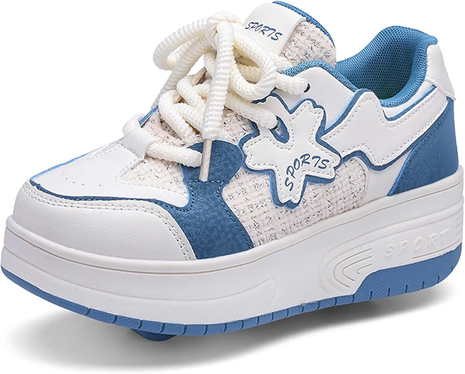 Children's Roller Skates Boys Girls Roller Shoes Sneakers Fashion Two Wheel Outdoor Walking Shoes Boys Girls Beginner Gift