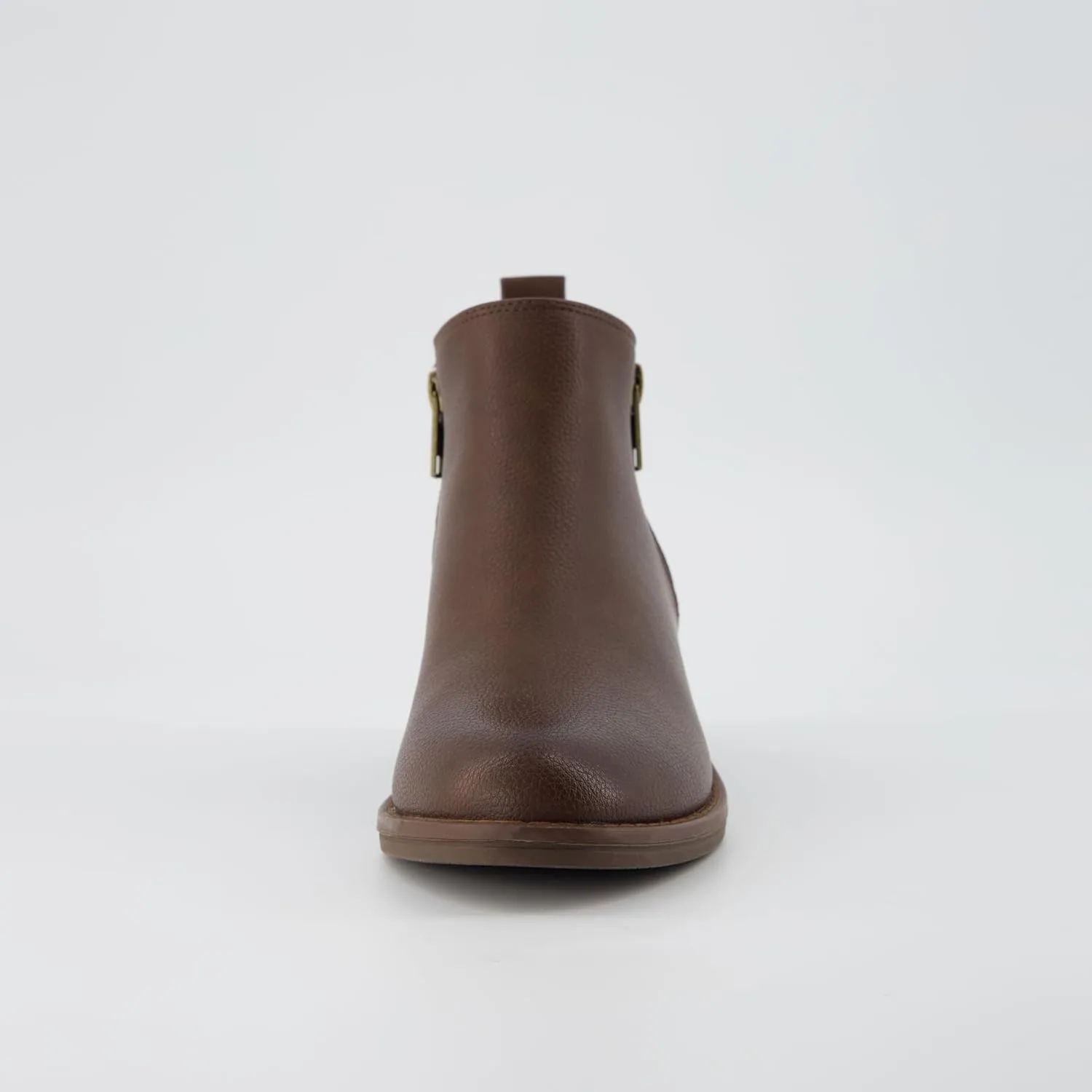 CUSHIONAIRE Taco Womens Ankle Bootie  Low Heel Ankle Boots for Women with Memory Foam Comfort, Side Zipper, and Wide Widths Available