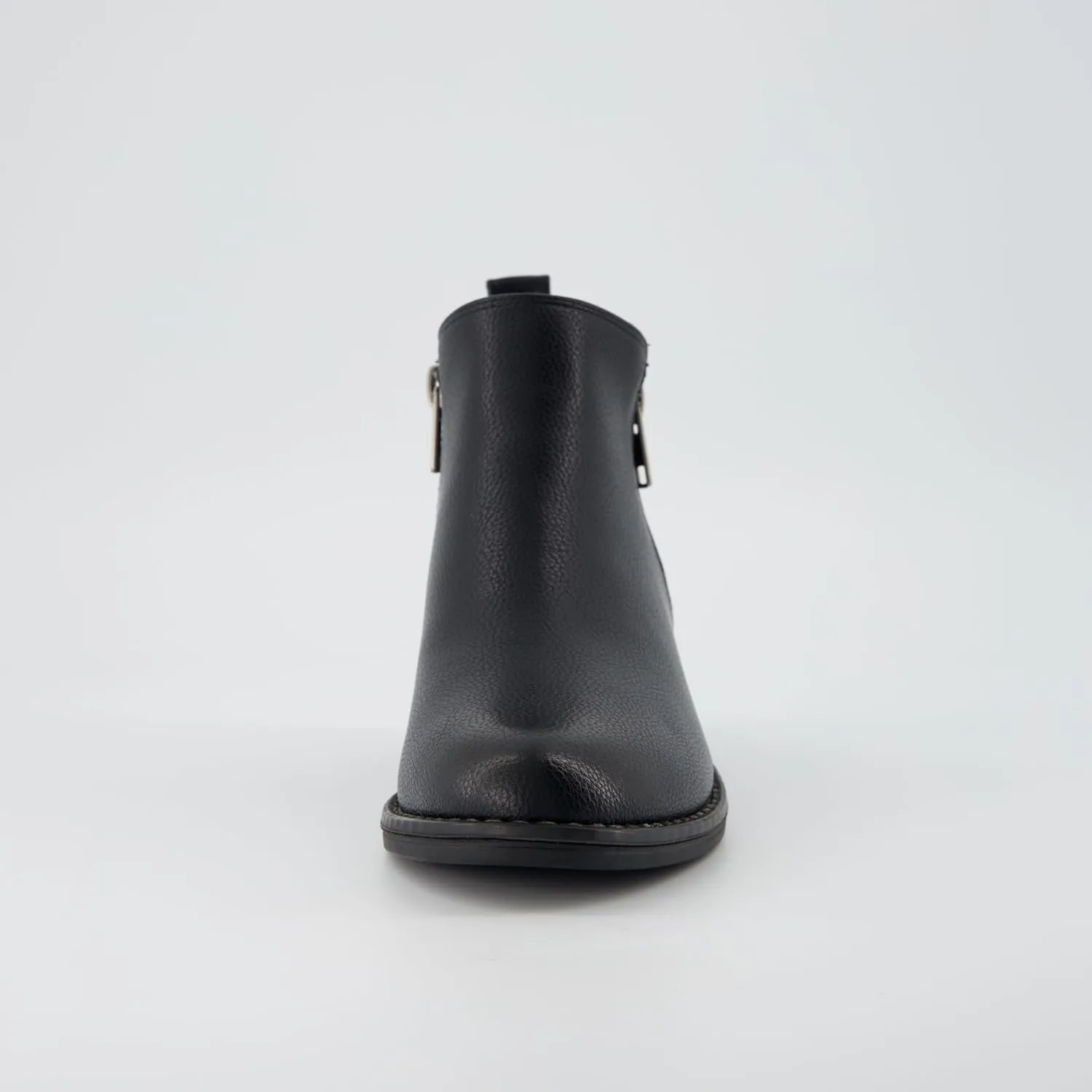 CUSHIONAIRE Taco Womens Ankle Bootie  Low Heel Ankle Boots for Women with Memory Foam Comfort, Side Zipper, and Wide Widths Available