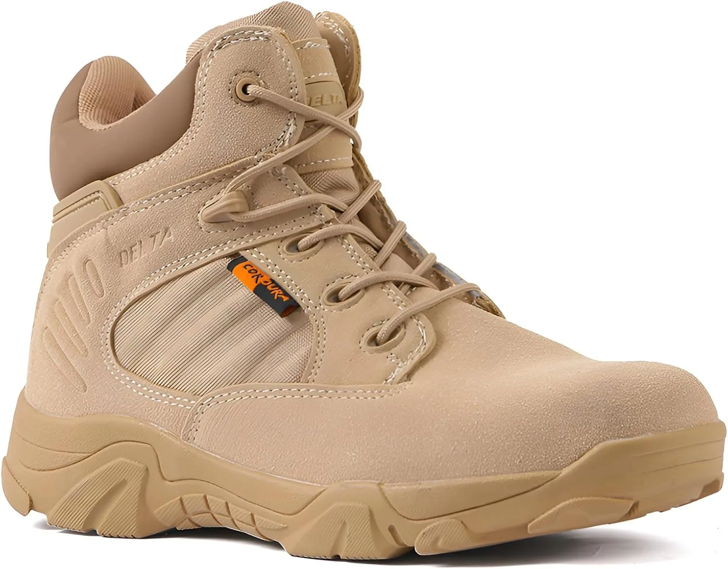 Ellniges]Tactical Desert Boots Men Low-Cut Slip- Work Boots, Waterproof Hiking Shoes for Rou Terrain - Ouoor Footwr with Ankle
