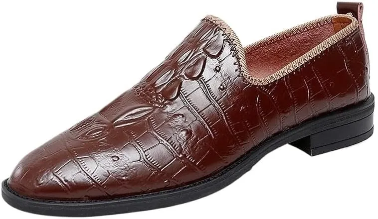 Fashion Men Shoes Dress Slip On Loafers Business Shoes Men Wedding Casual Shoes for Man Dress Oxford for Men Anti Slip Walking