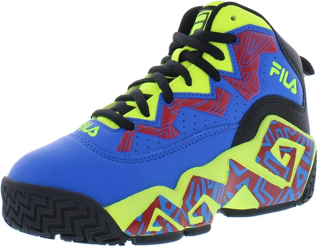 Fila Mb Boys Shoes Size 2.5, Color: Blue/Lime