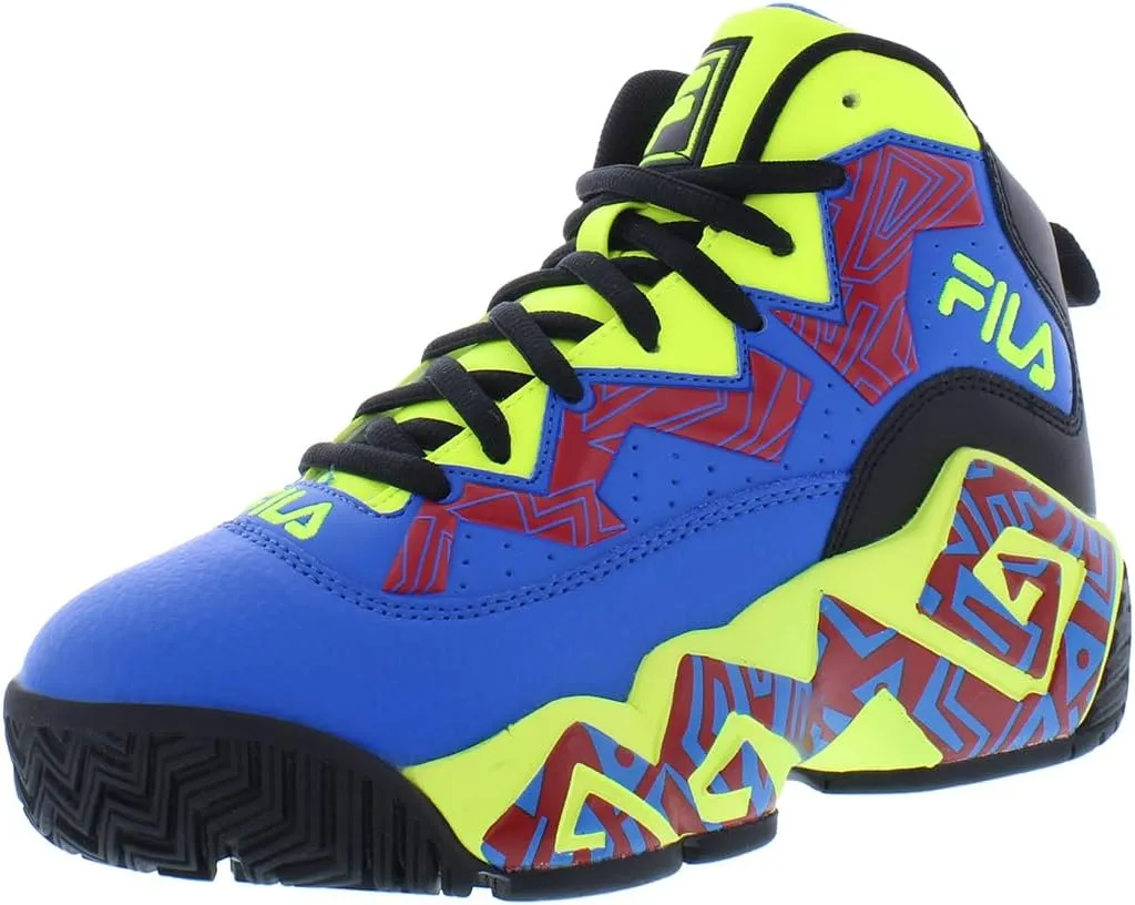 Fila Mb Boys Shoes Size 4, Color: Blue/Neon