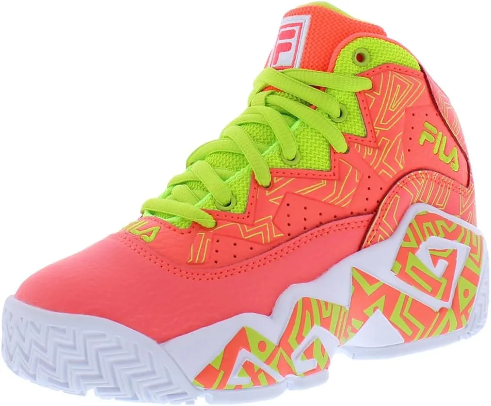 Fila Mb Girls Shoes Size 2.5, Color: Pink/Lime