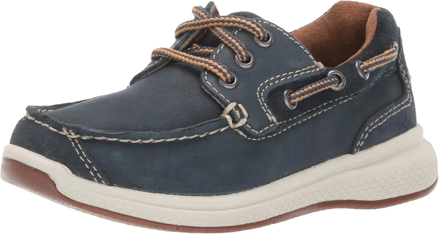 Florsheim Boy's Lakes Jr. Moc Toe Slip on Oxford