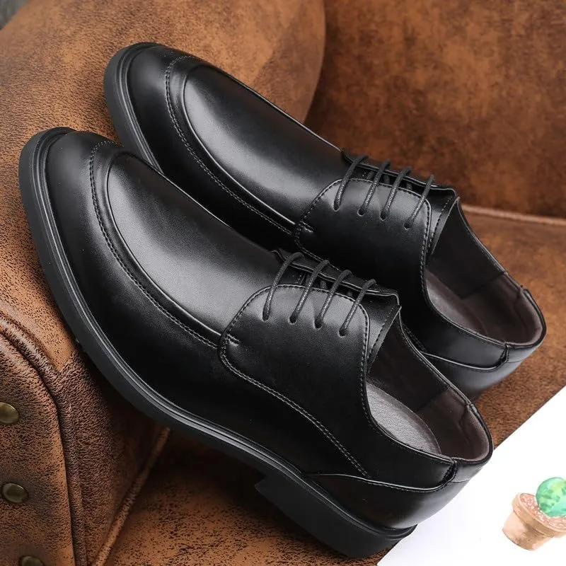 Formal Oxford Shoes for Men Men's Comfort Orthopedic Leather Dress Shoes Breathable Casual Flats for Work Business & Office Driving Sneakers & Social Shoes for Men