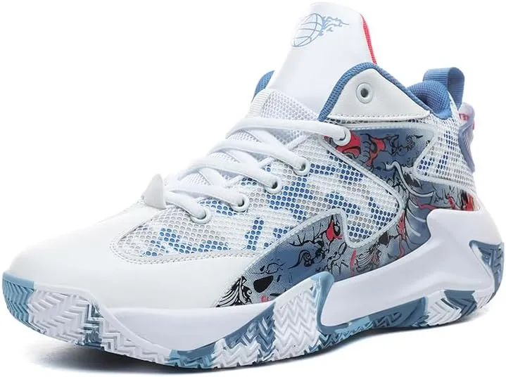 Men's basketball shoes new summer practical friction sound sports shoes cement floor super loud middle school students breathable non-slip