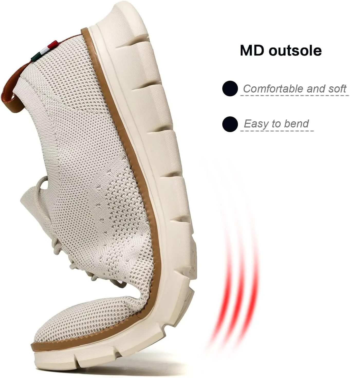 Men's Casual Dress Shoes Slip on Oxfords Business Walking Work Sneakers Fashion Mesh Lightweight Soft Sole
