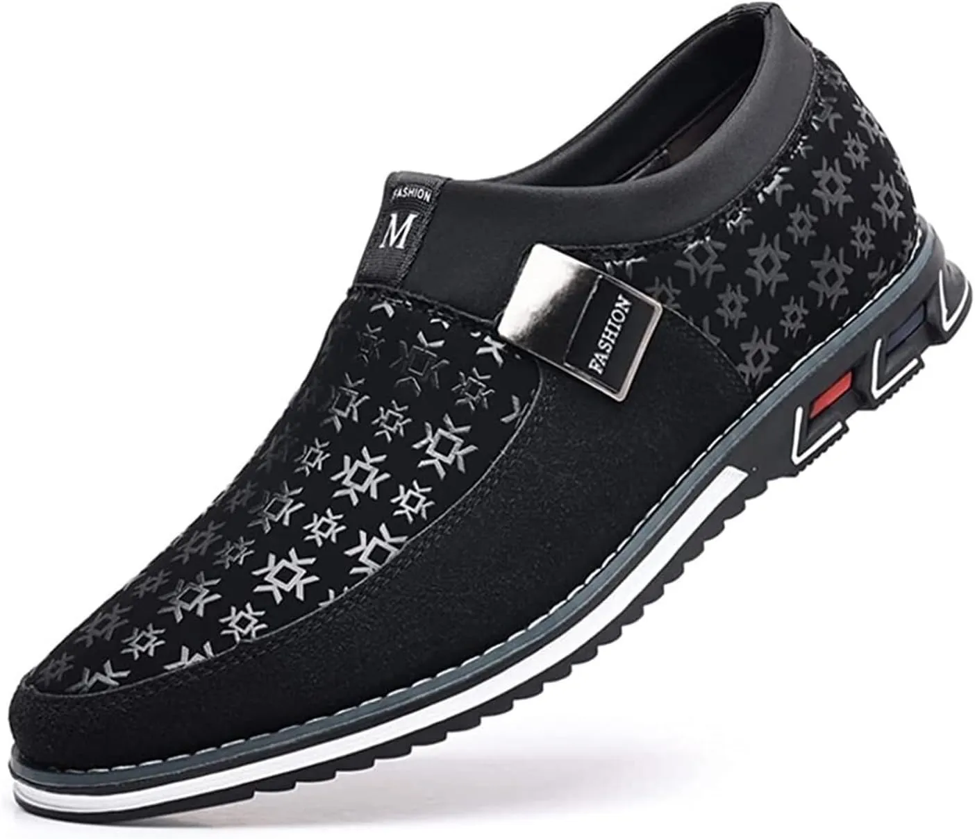 Men's Casual Shoes Business Slip-On Fashion Leather Loafers Comfortable Walking Driving Luxury Men's Work Office Formal Wear Outdoor Breathable Sneakers