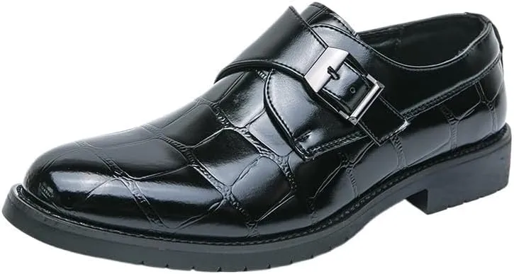 Mens Formal Shoes Men's Slip on Dress Loafers Formal Shoes Handmade Classic Oxfords Business Wedding Dress Shoes for Men
