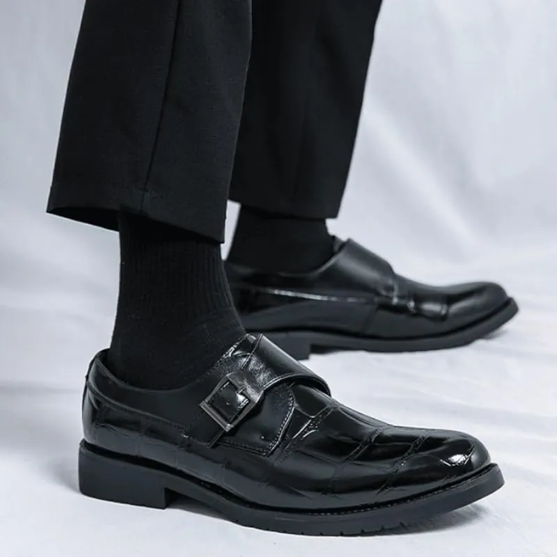 Mens Formal Shoes Men's Slip on Dress Loafers Formal Shoes Handmade Classic Oxfords Business Wedding Dress Shoes for Men