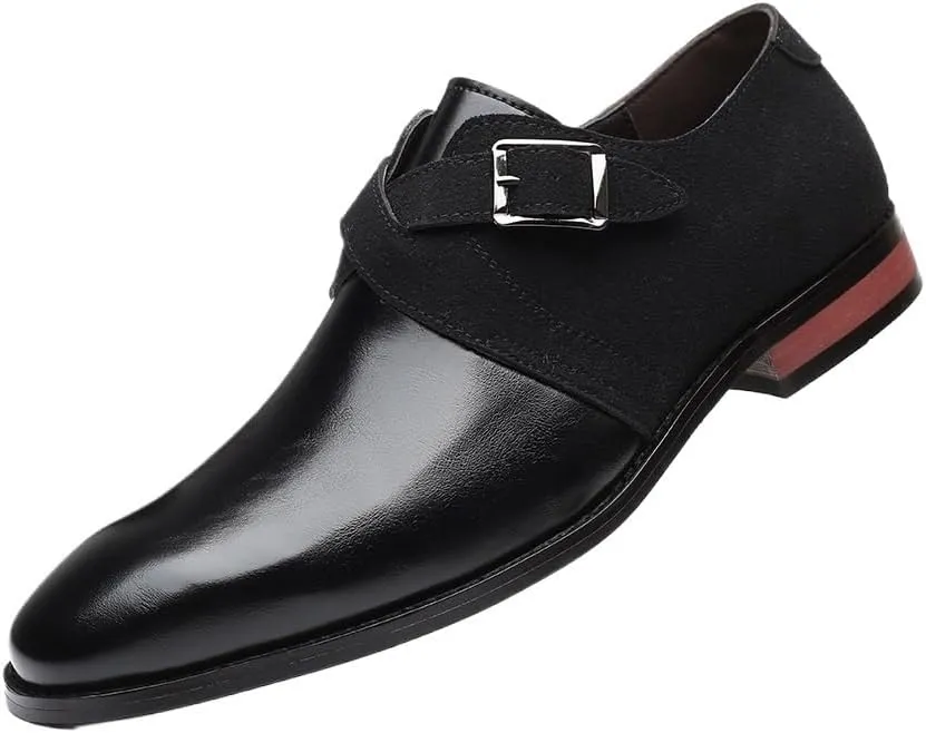 Men's Retro Slip-On Loafers, Designer Two-Tone Leather Shoes, Soft-Soled Spring & Autumn Business Dress Shoes for Men