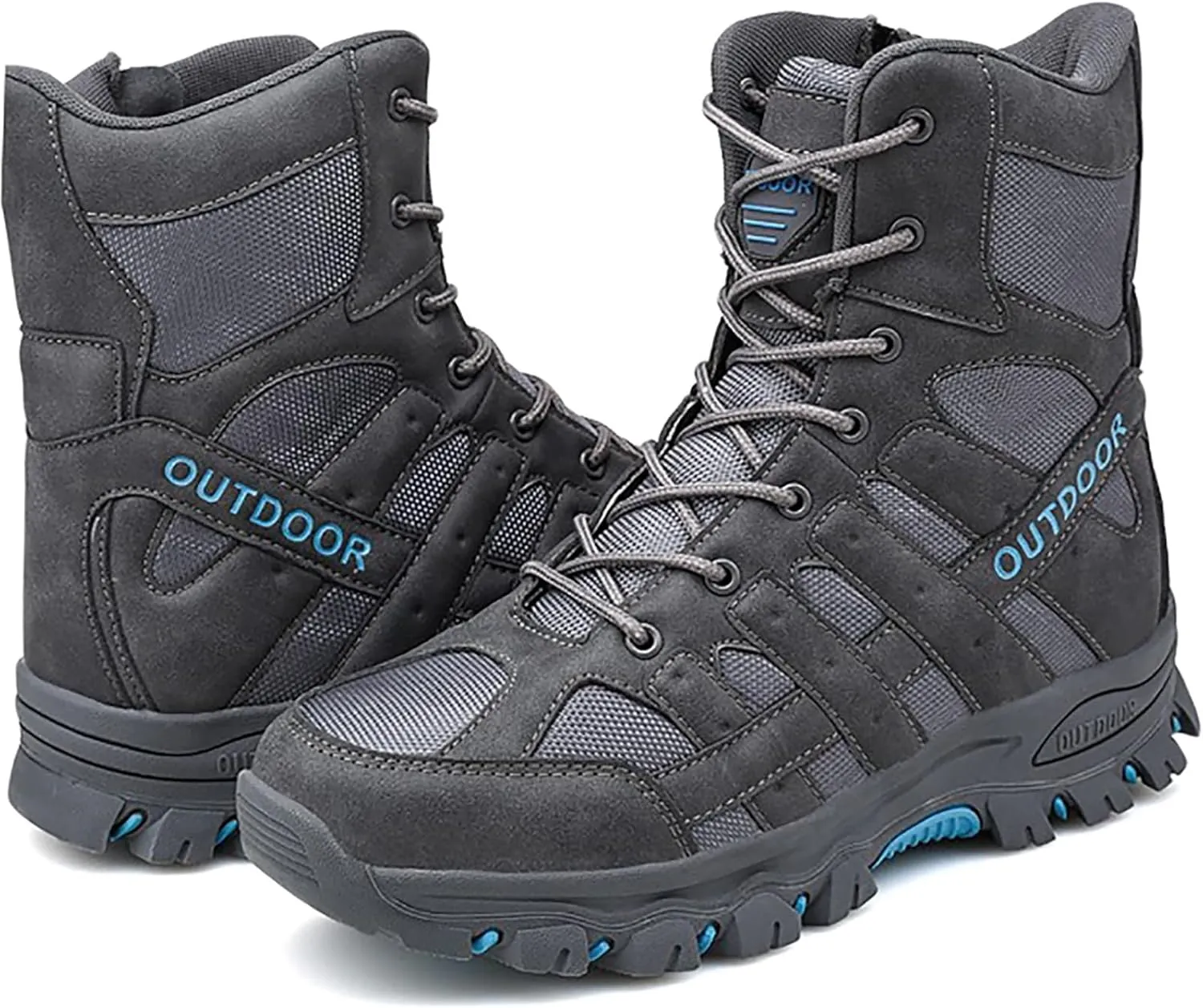 Men's Waterproof Tactical Boots Lace Up Breathable High Top Boots Military Army Outdoor Shoes For Hiking Climbing