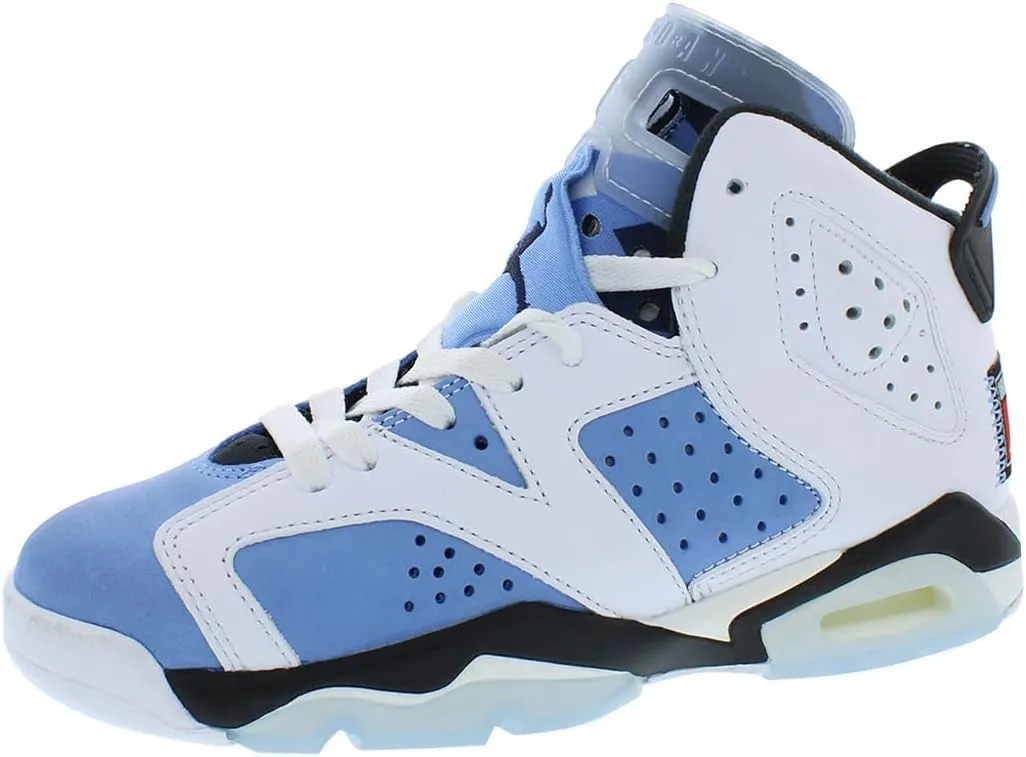 Nike Jordan Big Kid's 6 Retro UNC University Blue/White-Black (384665 410) - 5.5