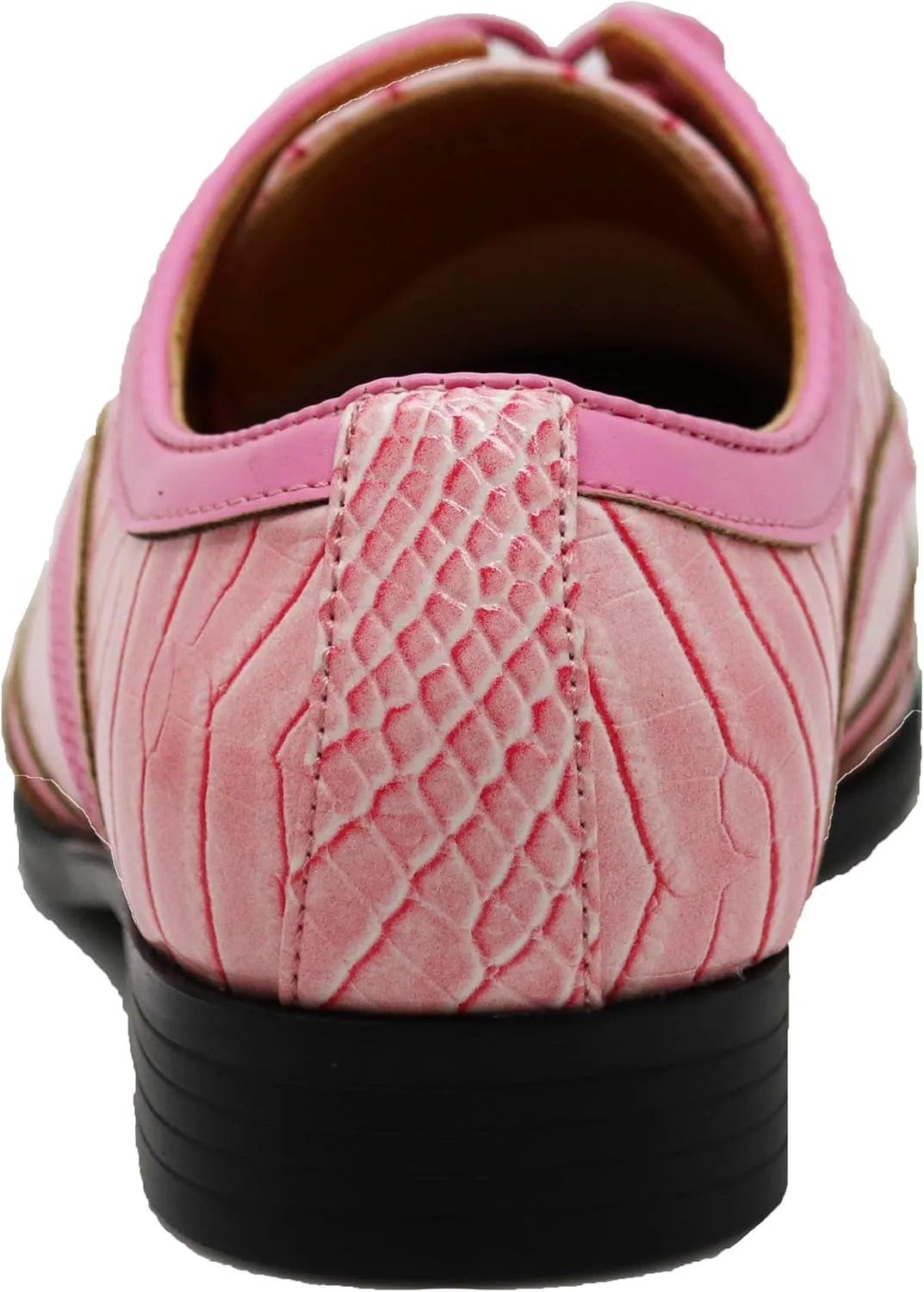 ODN Men's Alligator Crocodile Print Oxfords Fashion Lace Up Dress Shoes