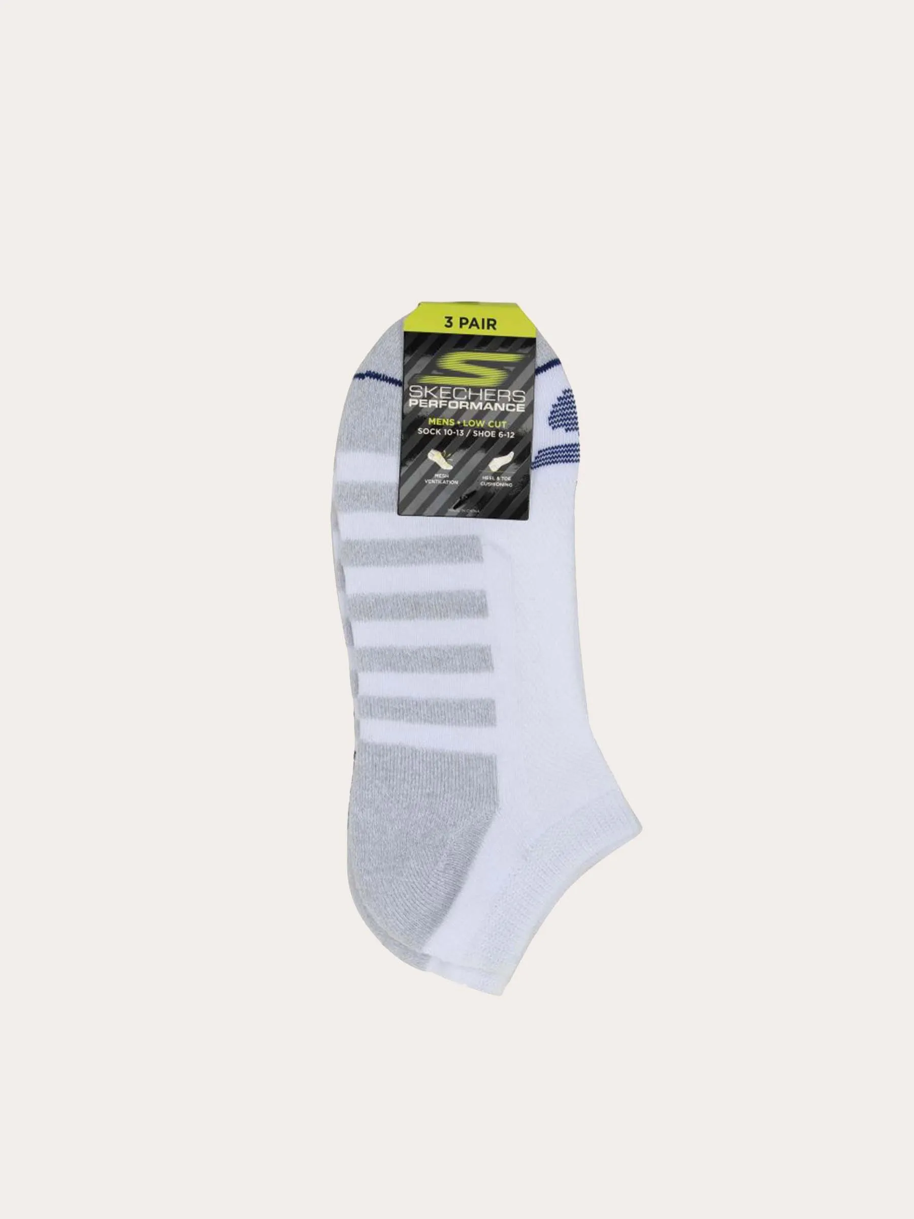 Skechers 3 Pack Mens Select Terry Low Cut