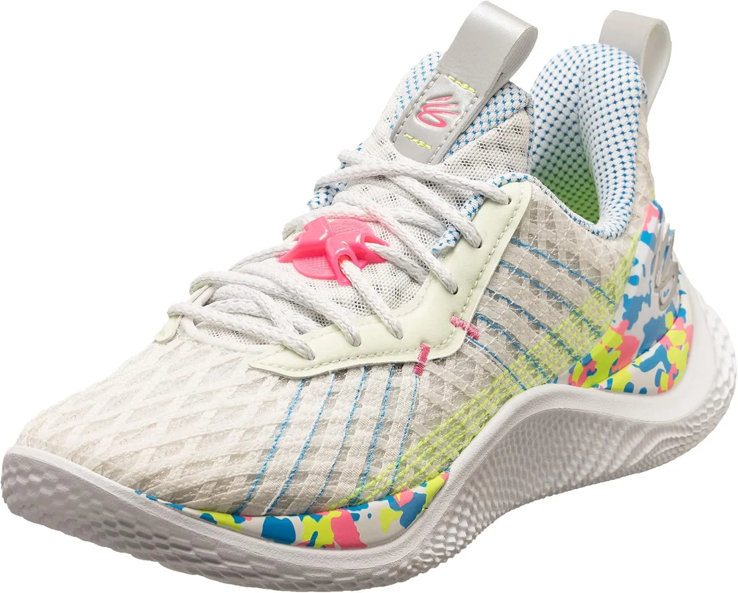 Under Armour Mens Curry 10 Splash Party Trainer Running & Training Shoes White