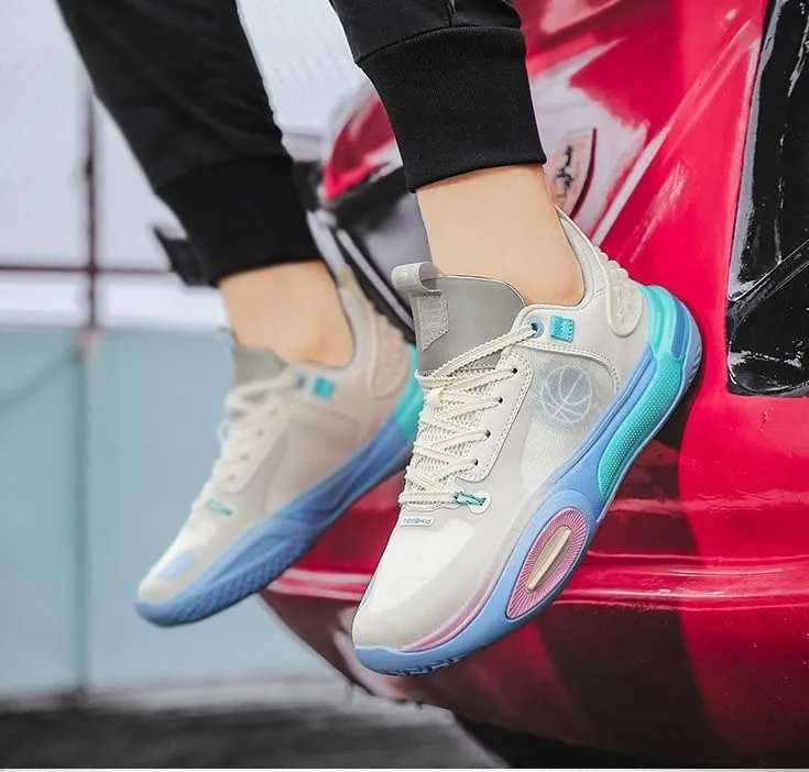 Unisex Breathable Basketball Shoes Low Cut Wear-Resistant Boots Anti Slip Training Sports Shoes