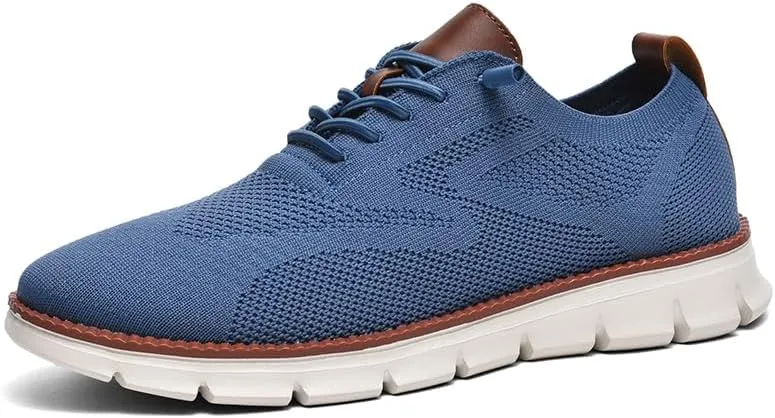 Wearbreeze Men??s Lightweight Business Casual Shoes ?C Breathable Lace-Up Oxfords for Work, Travel & Everyday Comfort