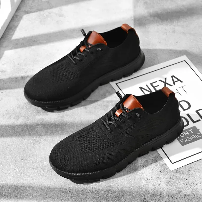 Wearbreeze Men??s Lightweight Business Casual Shoes ?C Breathable Lace-Up Oxfords for Work, Travel & Everyday Comfort