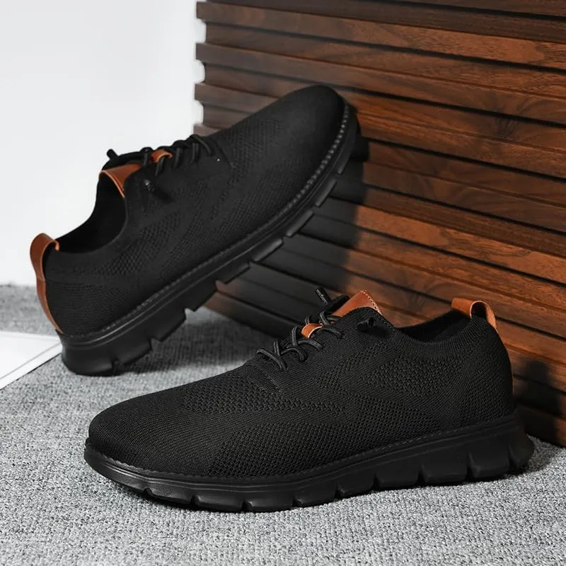 Wearbreeze Men??s Lightweight Business Casual Shoes ?C Breathable Lace-Up Oxfords for Work, Travel & Everyday Comfort