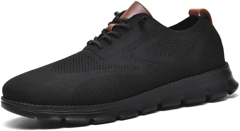Wearbreeze Men??s Lightweight Business Casual Shoes ?C Breathable Lace-Up Oxfords for Work, Travel & Everyday Comfort