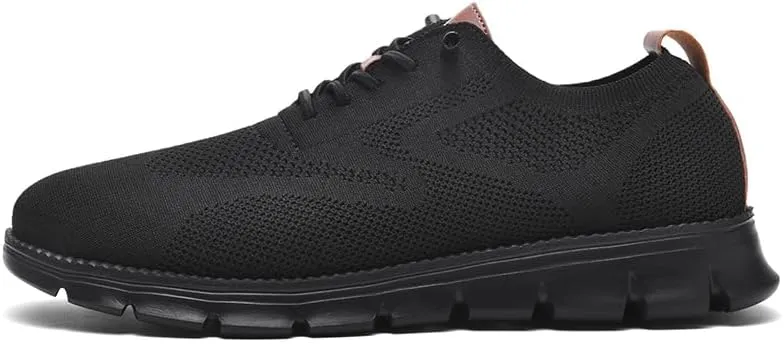 Wearbreeze Men??s Lightweight Business Casual Shoes ?C Breathable Lace-Up Oxfords for Work, Travel & Everyday Comfort