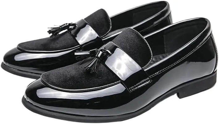 with Tassel Loafer Shoes New Luxury Slip on Dress Shoes Men Genuine Leather Italian Loafer Shoes for Men Formal Oxford Men Casual Shoes