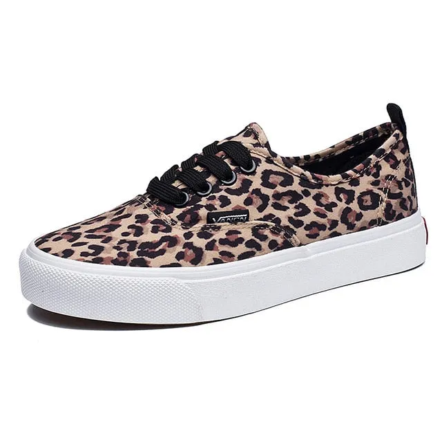 Women Leopard Canvas Shoes
