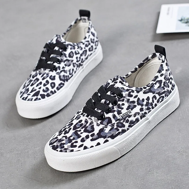 Women Leopard Canvas Shoes