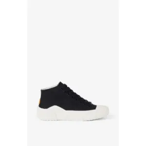 Women Tiger Crest High Top Sneakers - Black